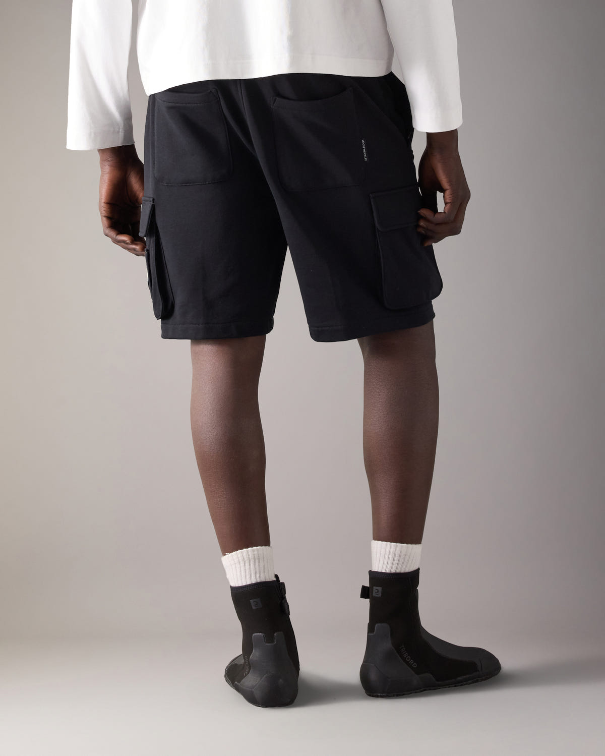 Moose Knuckles - M14MR794 - Hartsfield Cargo Shorts - MENS - Black - Back