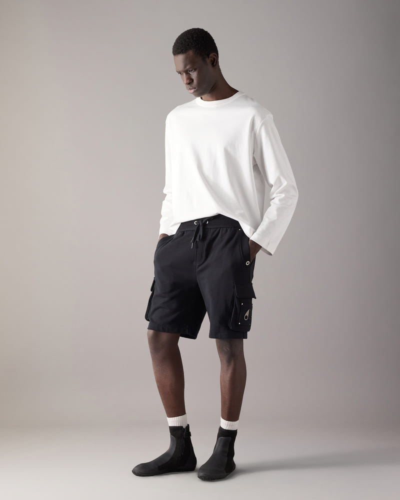 Moose Knuckles - M14MR794 - Hartsfield Cargo Shorts - MENS - Black - Front Category
