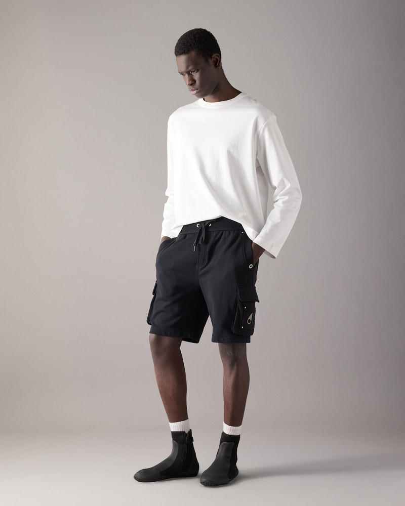 Moose Knuckles - M14MR794 - Hartsfield Cargo Shorts - MENS - Black - Front Category