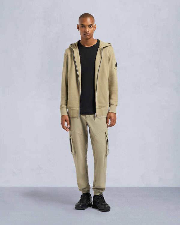 Moose Knuckles - M14MS609 - Hartsfield Zip-Up Hoodie - MENS - Sage - Front Category