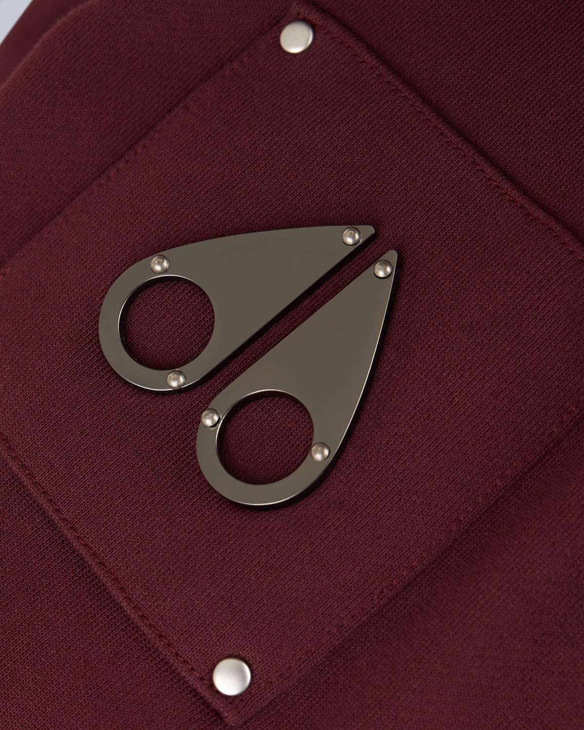 Moose Knuckles - M14MS609 - Hartsfield Zip-Up Hoodie - MENS - Beet - Detail1