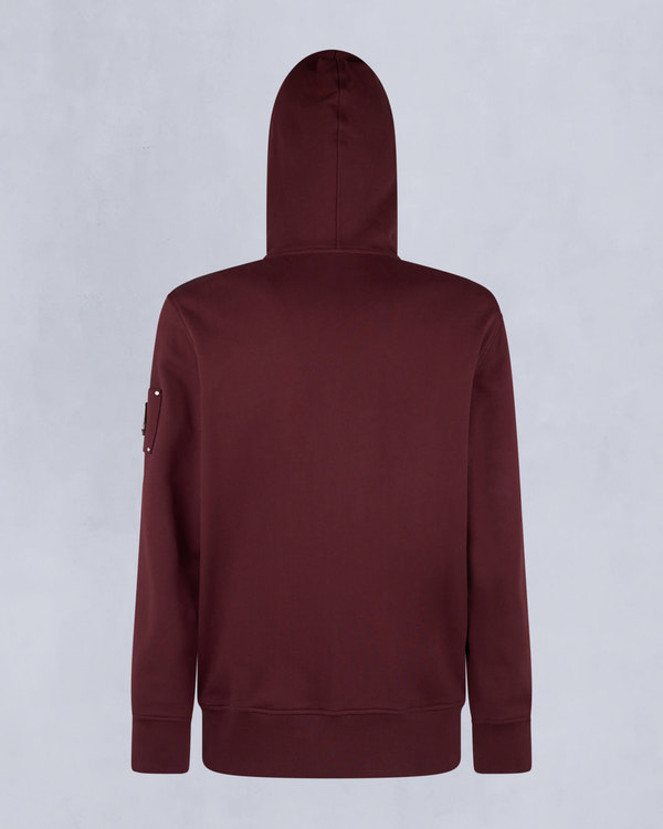 Moose Knuckles - M14MS609 - Hartsfield Zip-Up Hoodie - MENS - Beet - Detail2