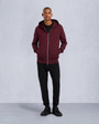 Moose Knuckles - M14MS609 - Hartsfield Zip-Up Hoodie - MENS - Beet - Front Category