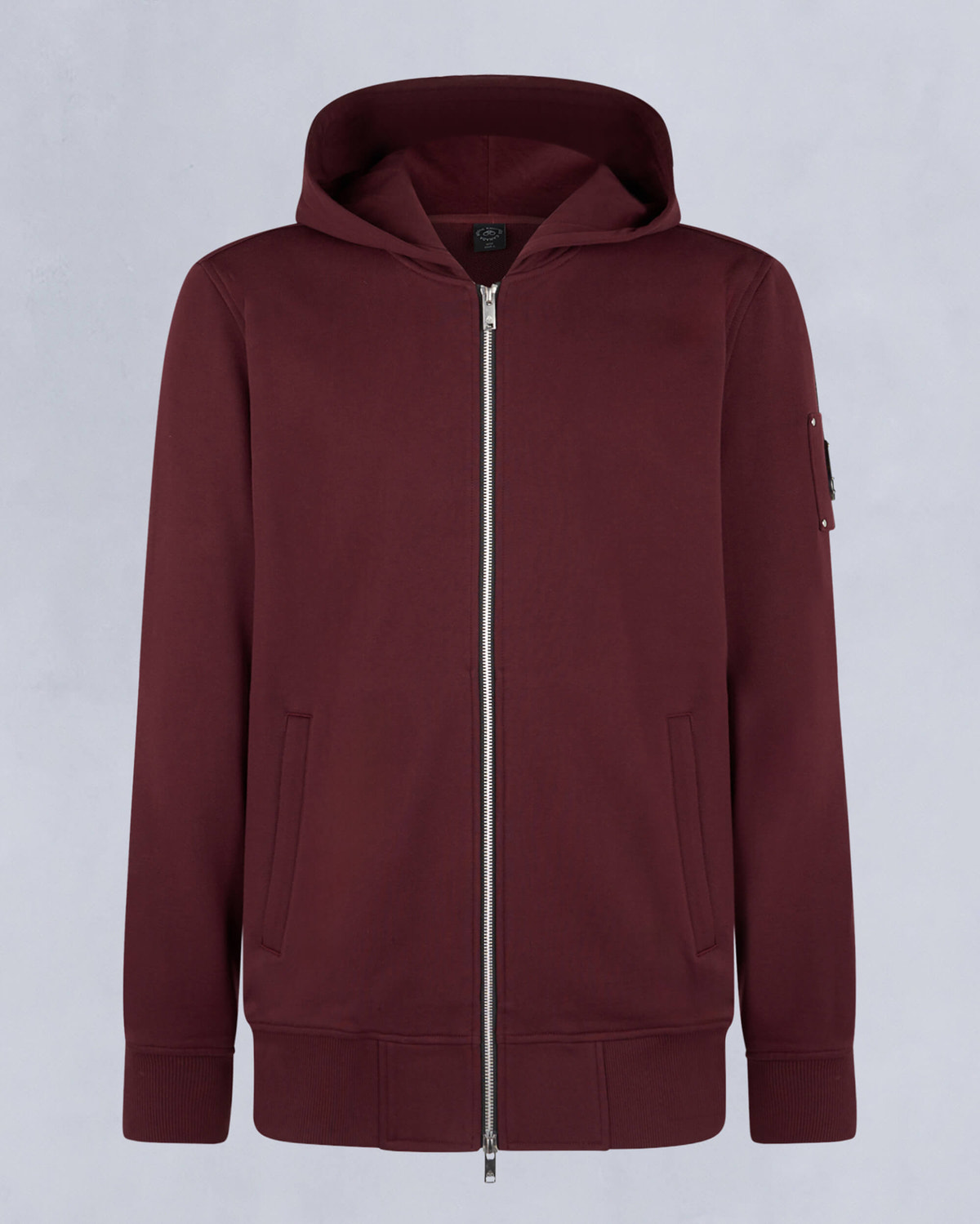Moose Knuckles - M14MS609 - Hartsfield Zip-Up Hoodie - MENS - Beet - GM