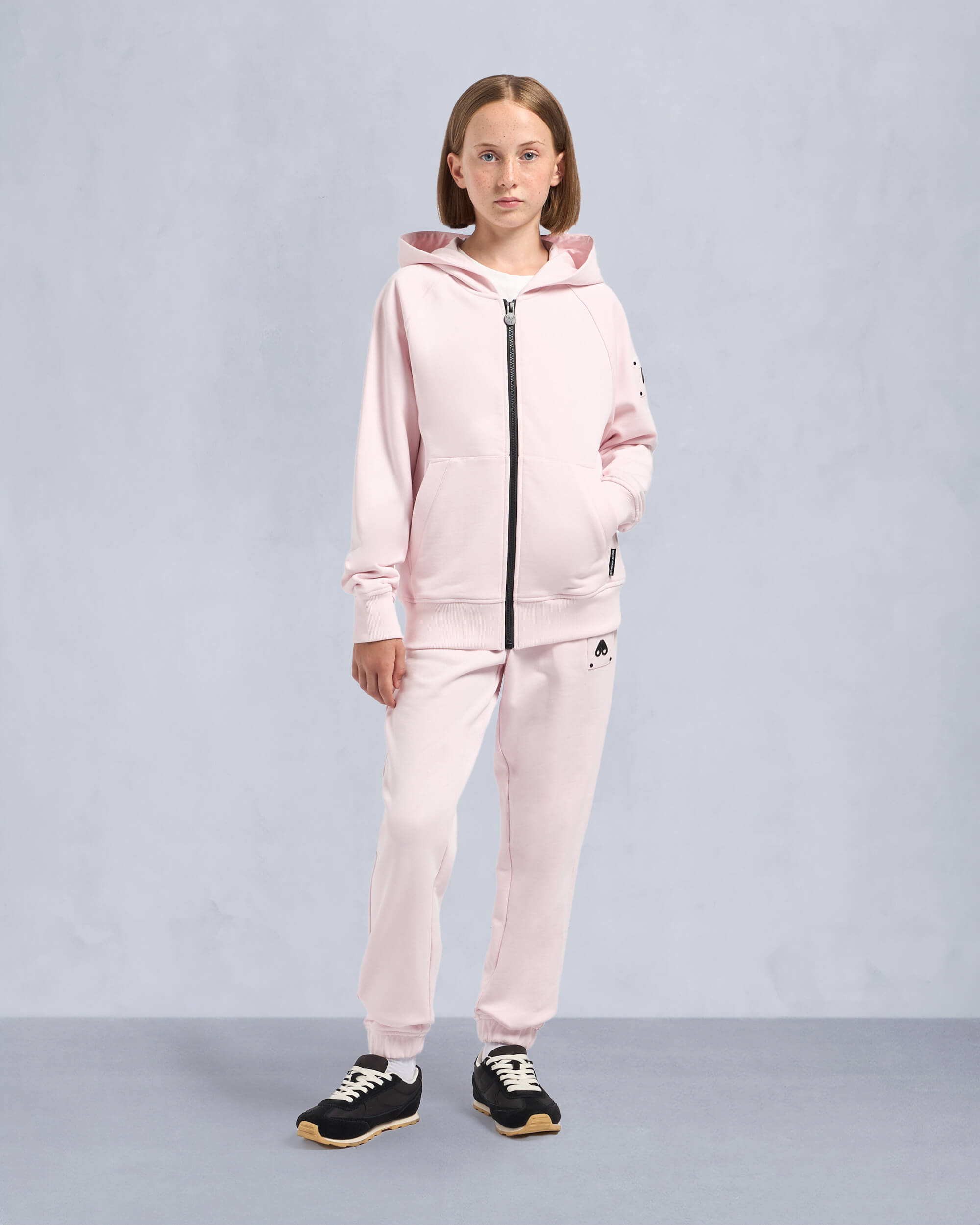 Moose Knuckles - M14US634 - Kids Unisex Hartsfield Zip Hoodie - KIDS - Heaven - Front Category