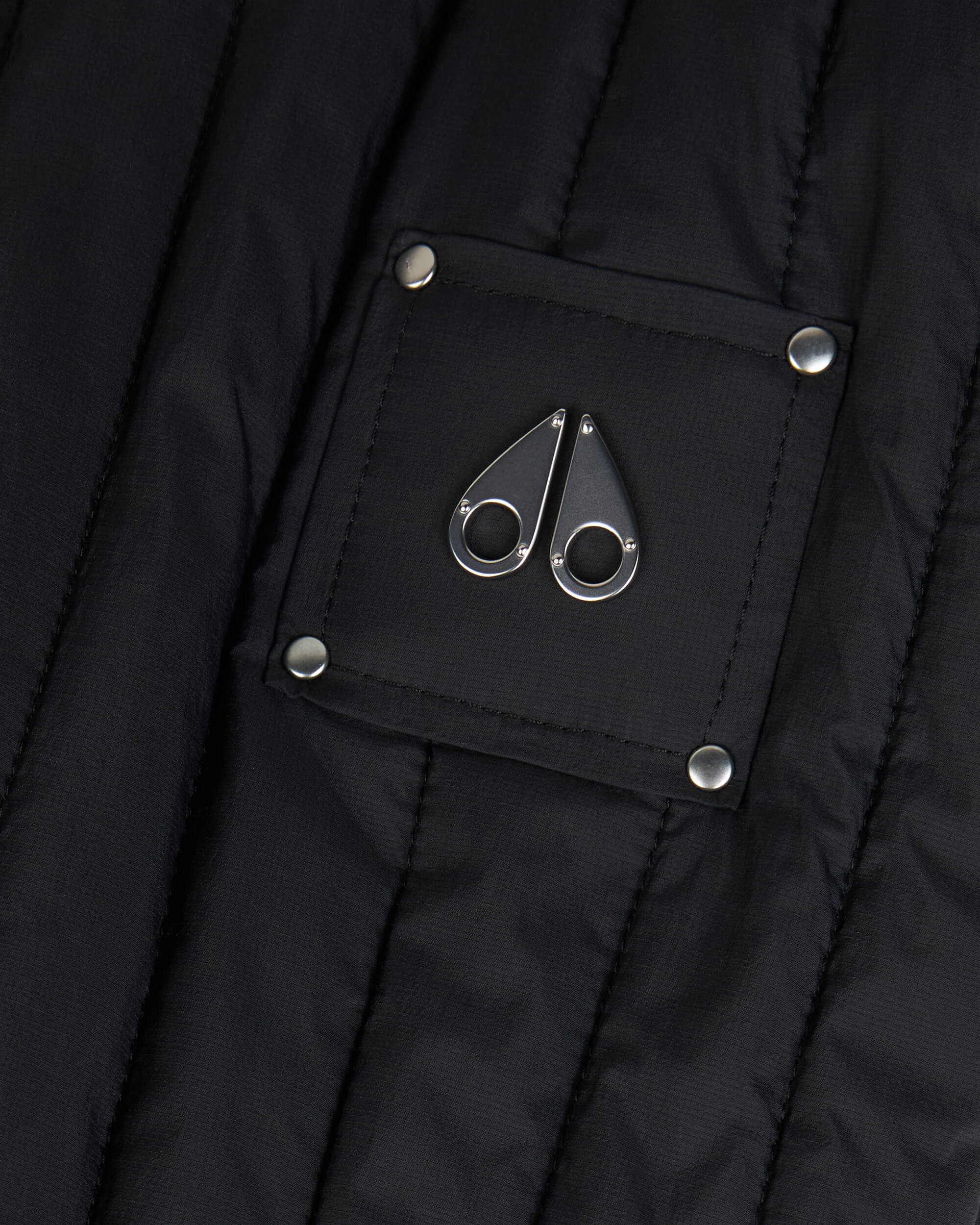 Moose Knuckles Womens Fairhaven Bomber Jacket Black M15LB020 Detail1
