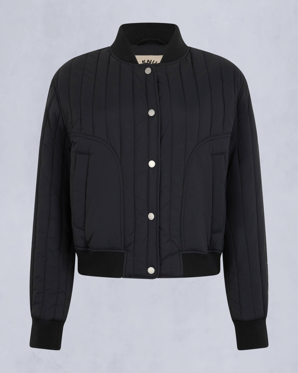 Moose Knuckles Womens Fairhaven Bomber Jacket Black M15LB020 - GM