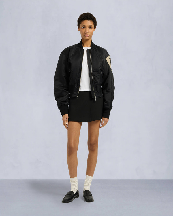 Moose Knuckles Womens Alice Bomber Jacket Black M15LB052 Front Category