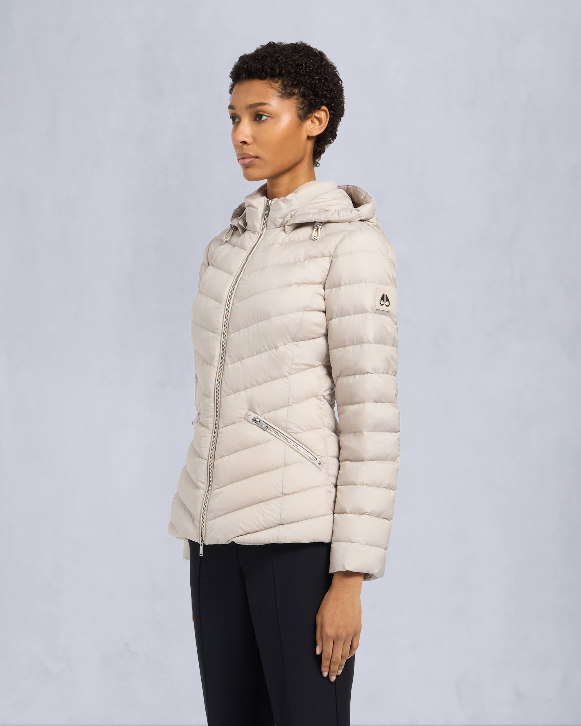 Moose Knuckles Womens Lucille Air Down Jacket MIST M15LJ133 Front