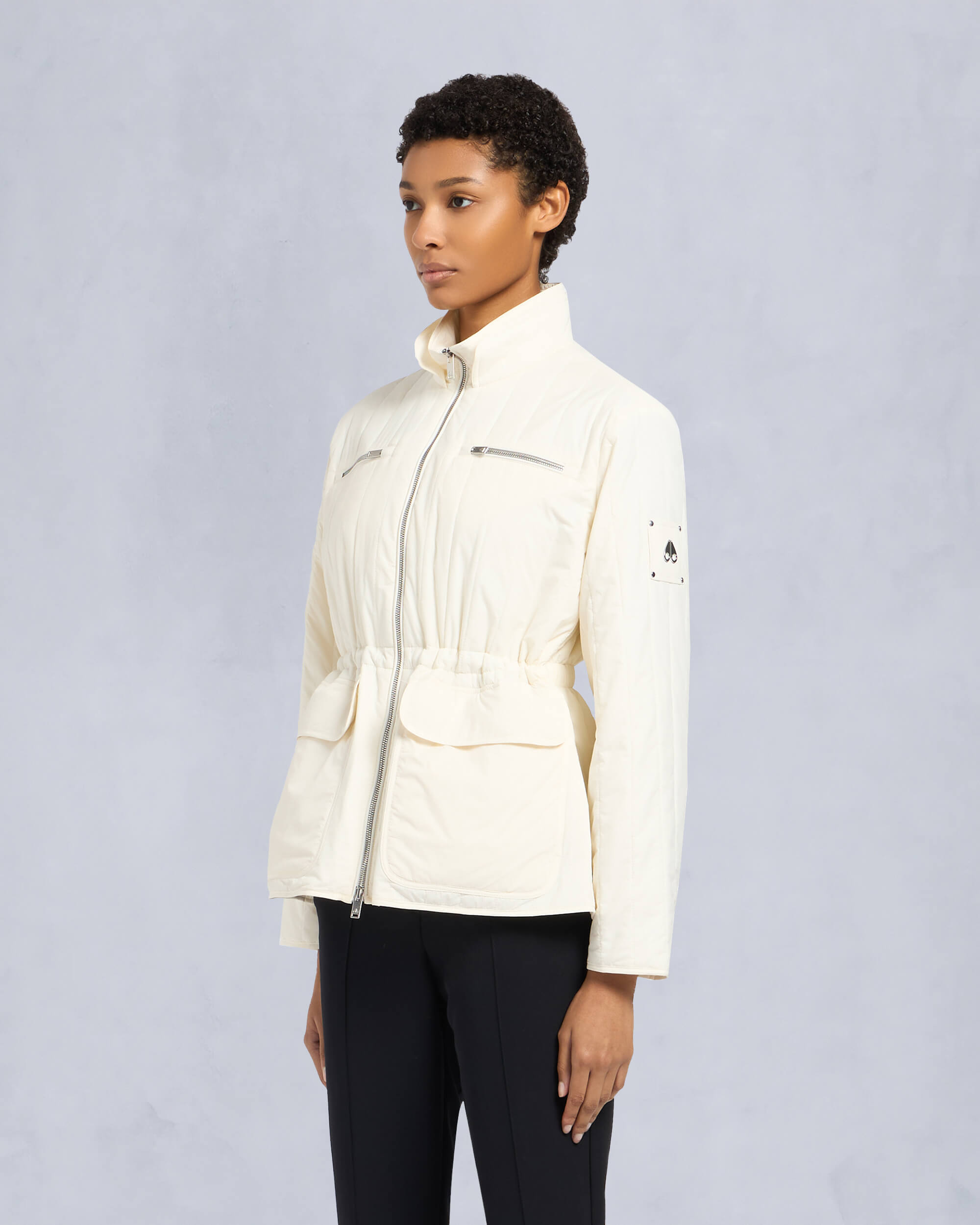 Moose Knuckles Womens Lakeshore Jacket Plaster M15LJ156 Front