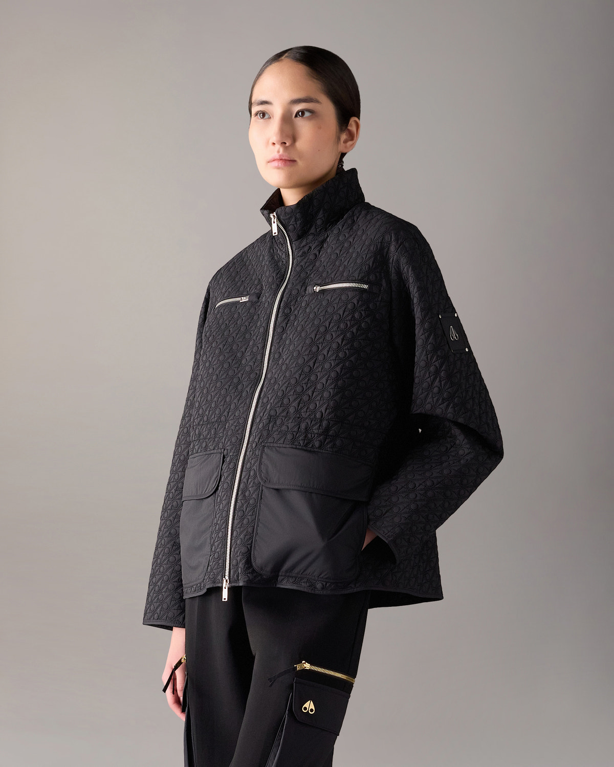 Moose Knuckles - M15LJ156C - LAKESHORE MONOGRAM JACKET - WOMENS -  - Front