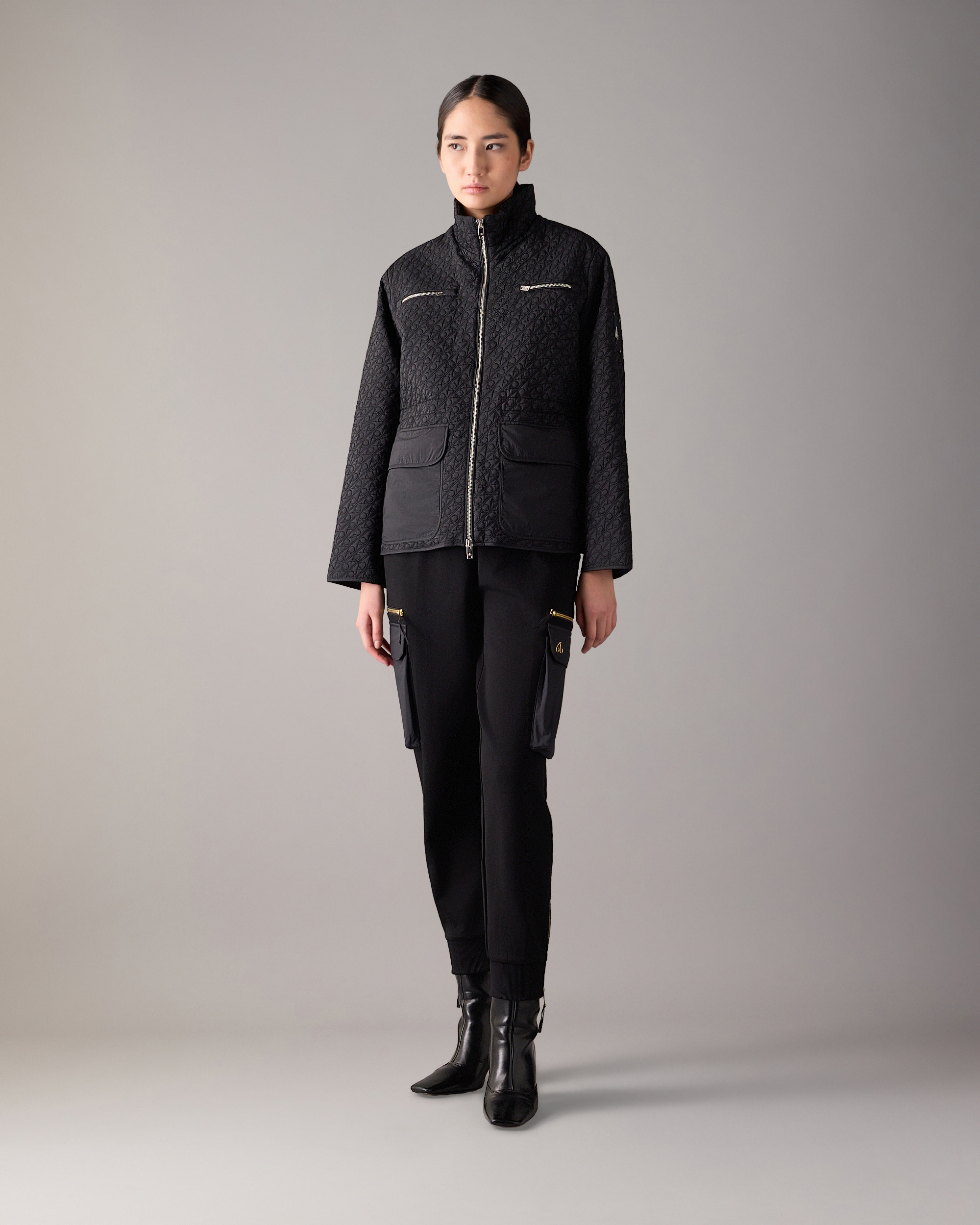 Moose Knuckles - M15LJ156C - LAKESHORE MONOGRAM JACKET - WOMENS -  - Front Category