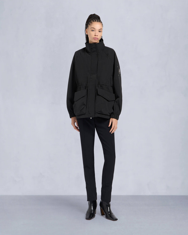 Moose Knuckles Womens Rosemont Windbreaker Black M15LJ169 Front Category