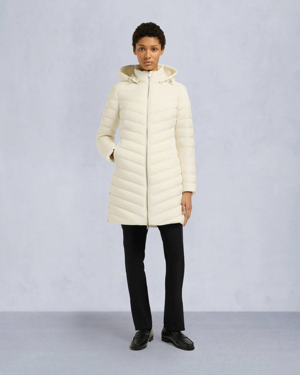 Moose Knuckles Womens Dally Air Down Parka Plaster M15LP207 Front Category