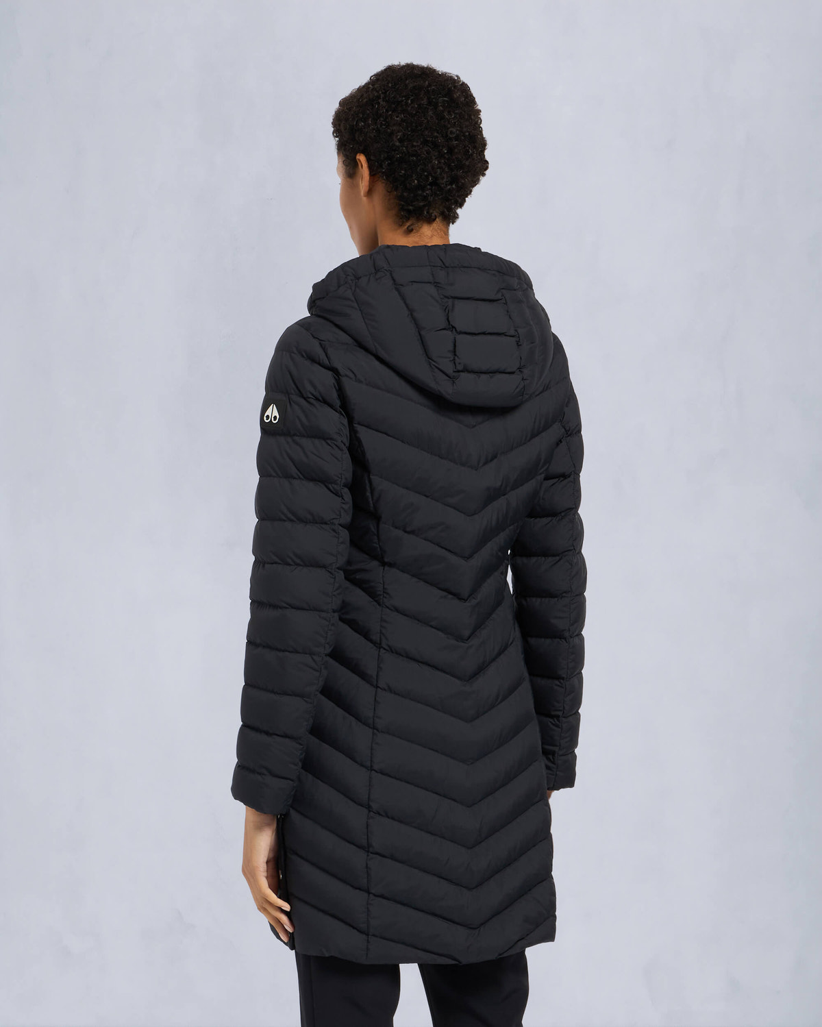 Moose Knuckles Womens Dally Air Down Parka Black M15LP207 Back