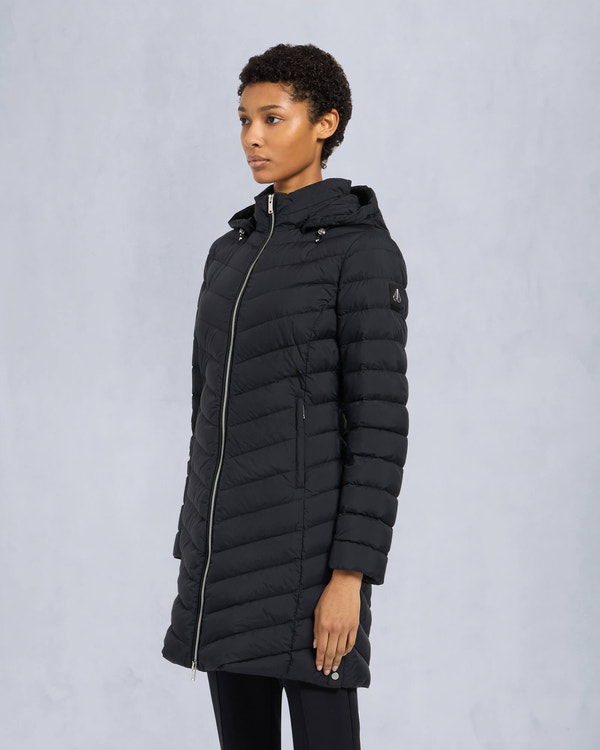 Moose Knuckles Womens Dally Air Down Parka Black M15LP207 Front