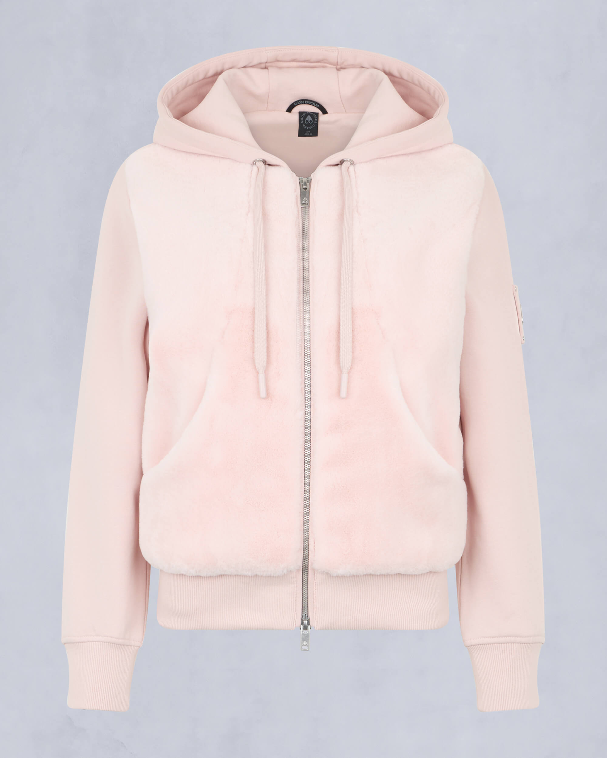 Moose Knuckles Womens Rosylyn Bunny Hoodie PETAL M15LS610 - GM