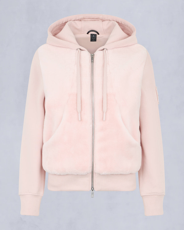 Moose Knuckles Womens Rosylyn Bunny Hoodie PETAL M15LS610 - GM