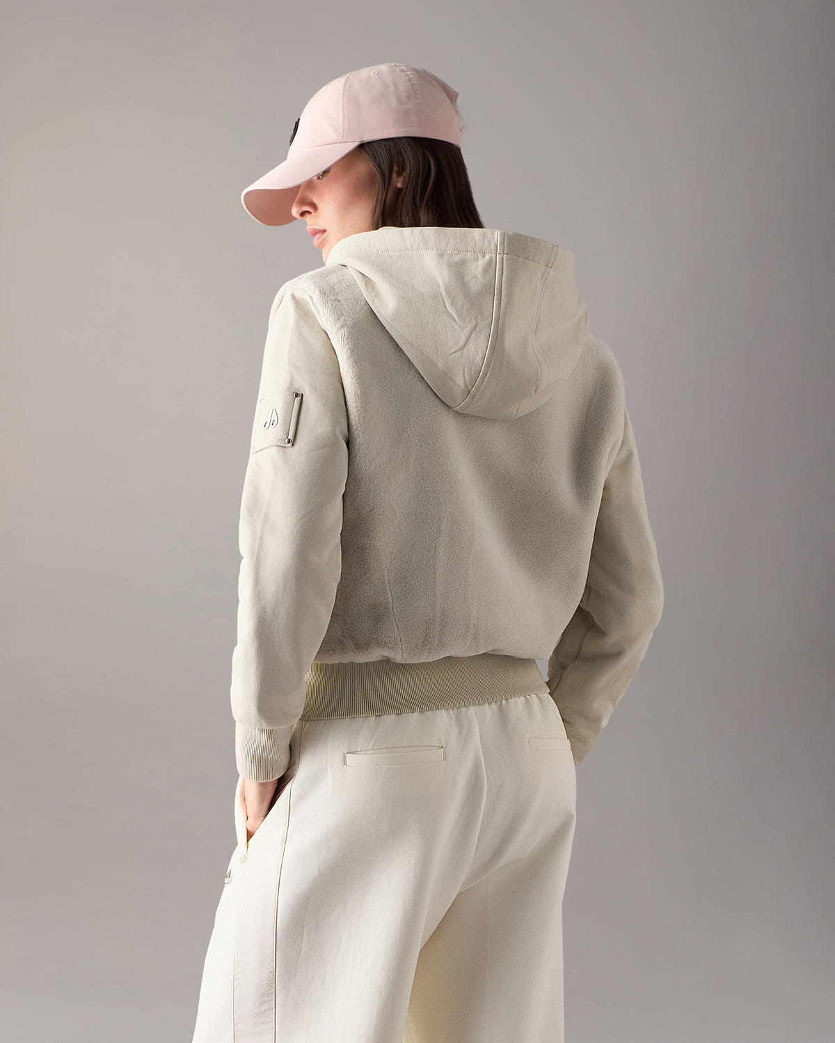 Moose Knuckles - M15LS610 - Roslyn Bunny Hoodie - WOMENS -  - Back