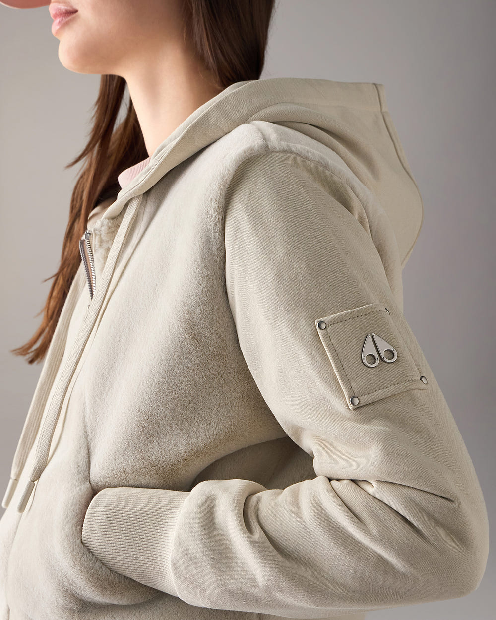 Moose Knuckles - M15LS610 - Roslyn Bunny Hoodie - WOMENS -  - Detail1