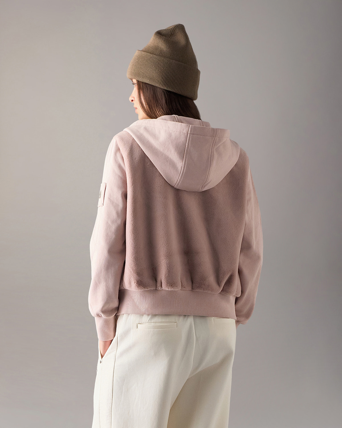 Moose Knuckles - M15LS610 - Roslyn Bunny Hoodie - WOMENS -  - Back