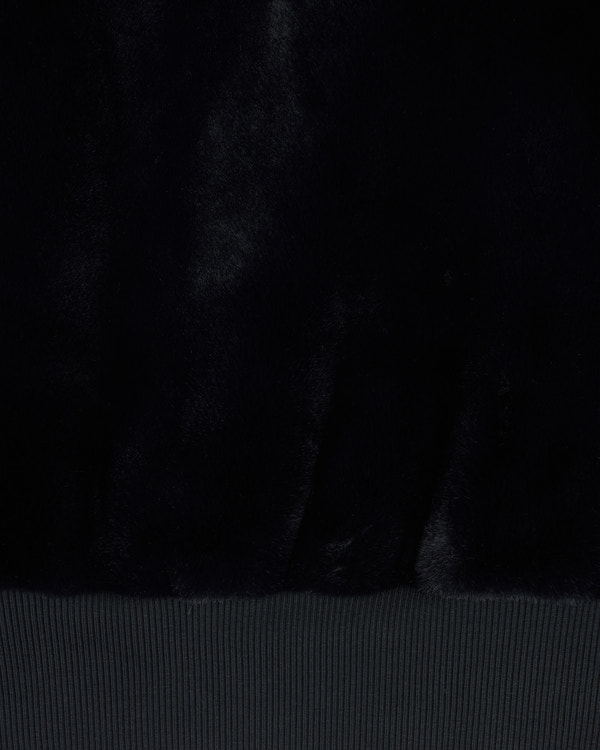 Moose Knuckles Womens Rosylyn Bunny Hoodie Black M15LS610 Detail1