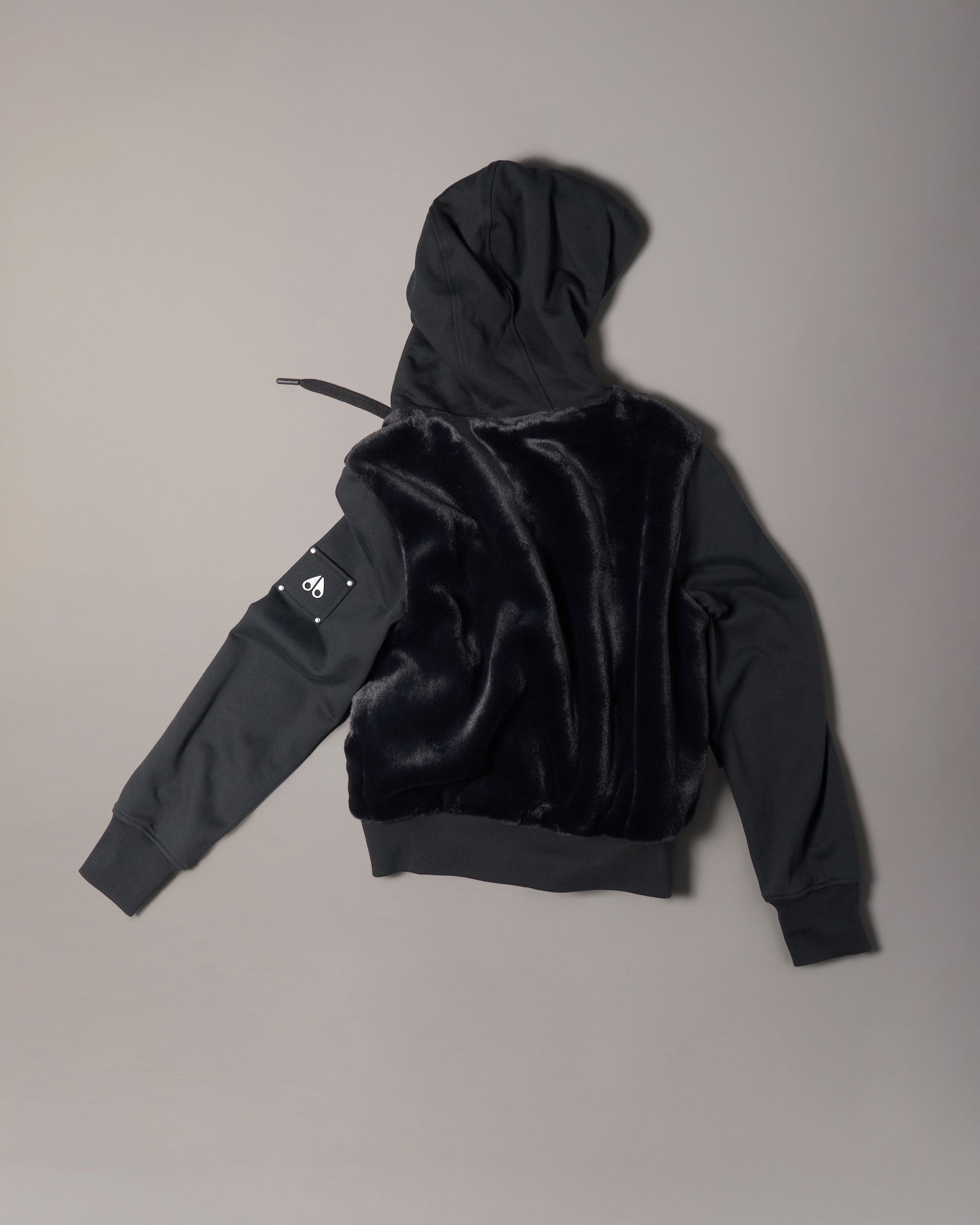 Moose Knuckles - M15LS610 - Roslyn Bunny Hoodie - WOMENS - Black - Detail10