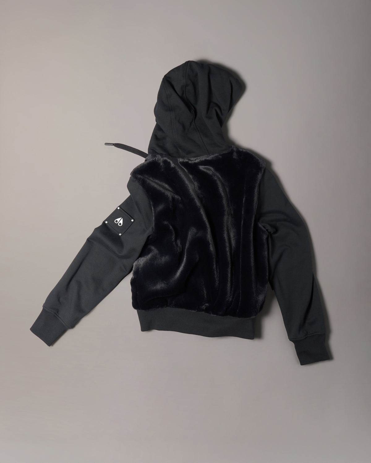 Moose Knuckles - M15LS610 - Roslyn Bunny Hoodie - WOMENS - Black - Detail10