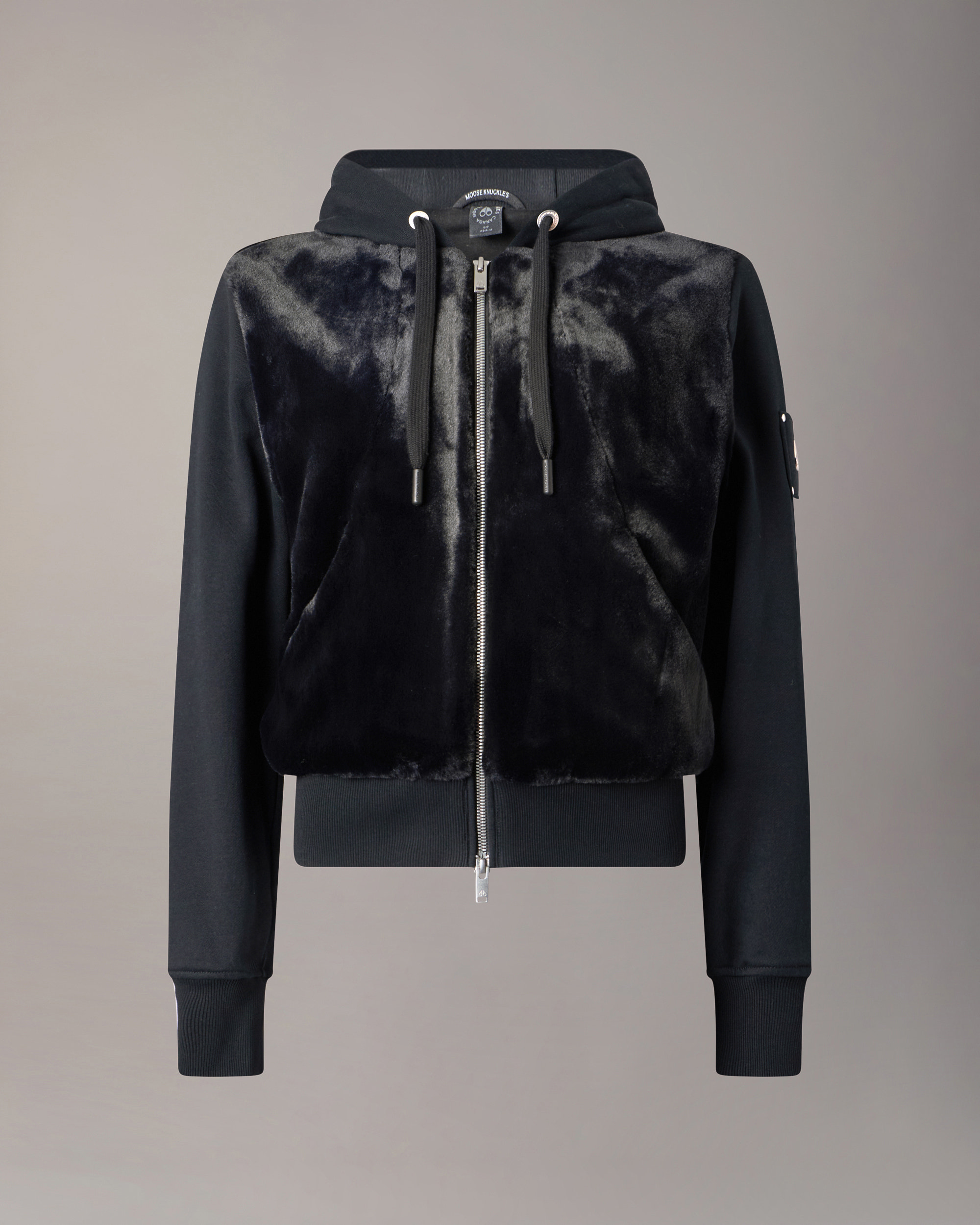 Moose Knuckles - M15LS610 - Roslyn Bunny Hoodie - WOMENS - Black - Detail8
