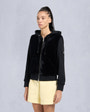 Moose Knuckles Womens Rosylyn Bunny Hoodie Black M15LS610 Front
