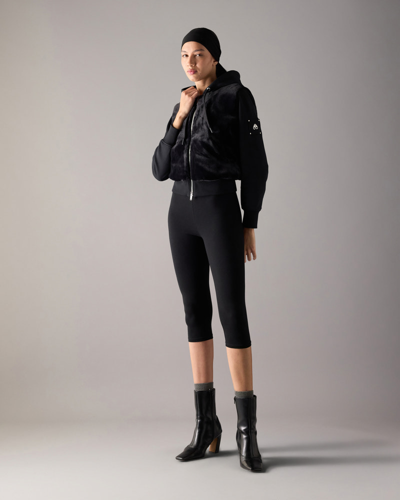 Moose Knuckles - M15LS610 - Rosylyn Bunny Hoodie - WOMENS - Black - Front Category