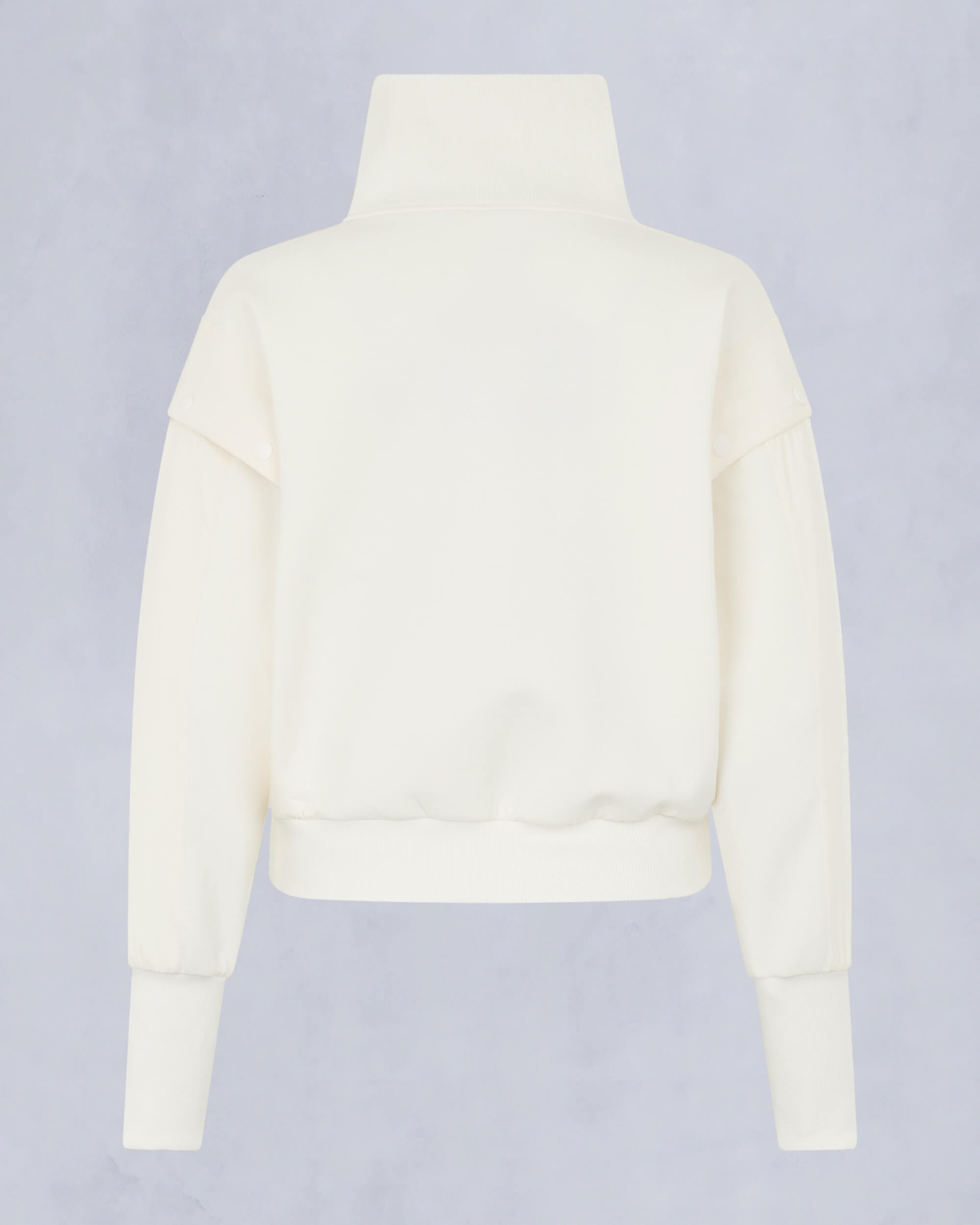 Moose Knuckles - M15LS636 - MixMedia Quarter-Zip Sweater - WOMENS - Plaster - Detail2