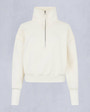 Moose Knuckles - M15LS636 - MixMedia Quarter-Zip Sweater - WOMENS - Plaster - GM