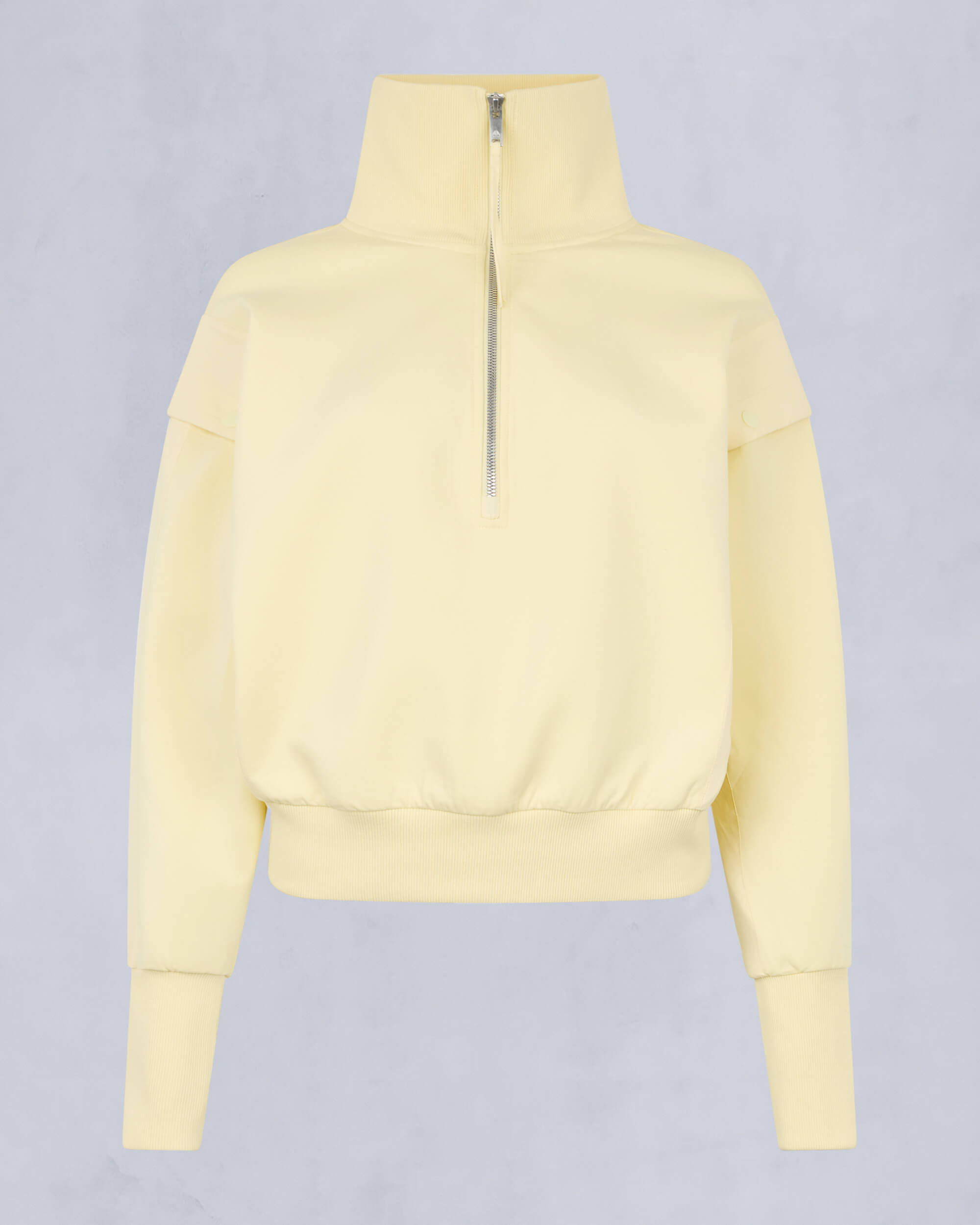 Moose Knuckles Womens MixMedia Quarter-Zip Sweater BEAM M15LS636 - GM