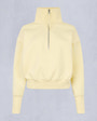 Moose Knuckles Womens MixMedia Quarter-Zip Sweater BEAM M15LS636 - GM