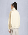 Moose Knuckles Womens Fairmont Quarter-Zip Sweater BONE/TANNED M15LS644 Back