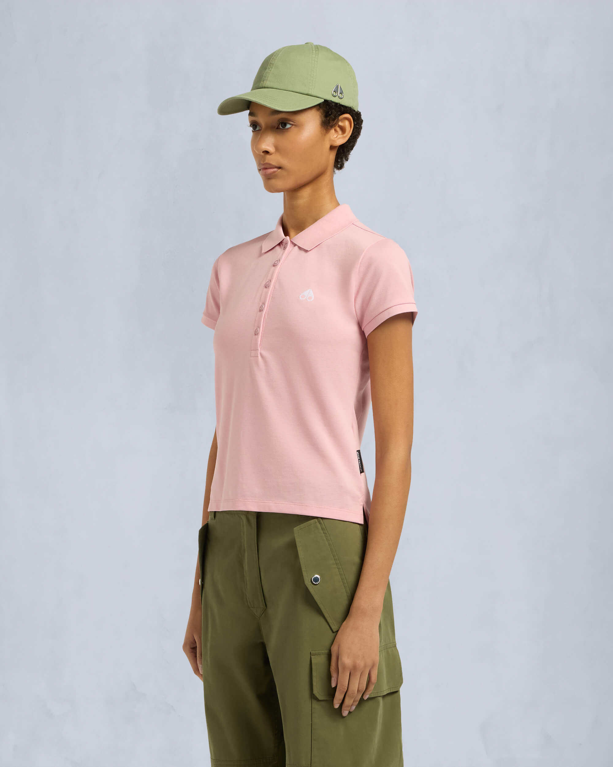Moose Knuckles Womens Sherbrooke Polo ROSE M15LT710 Front