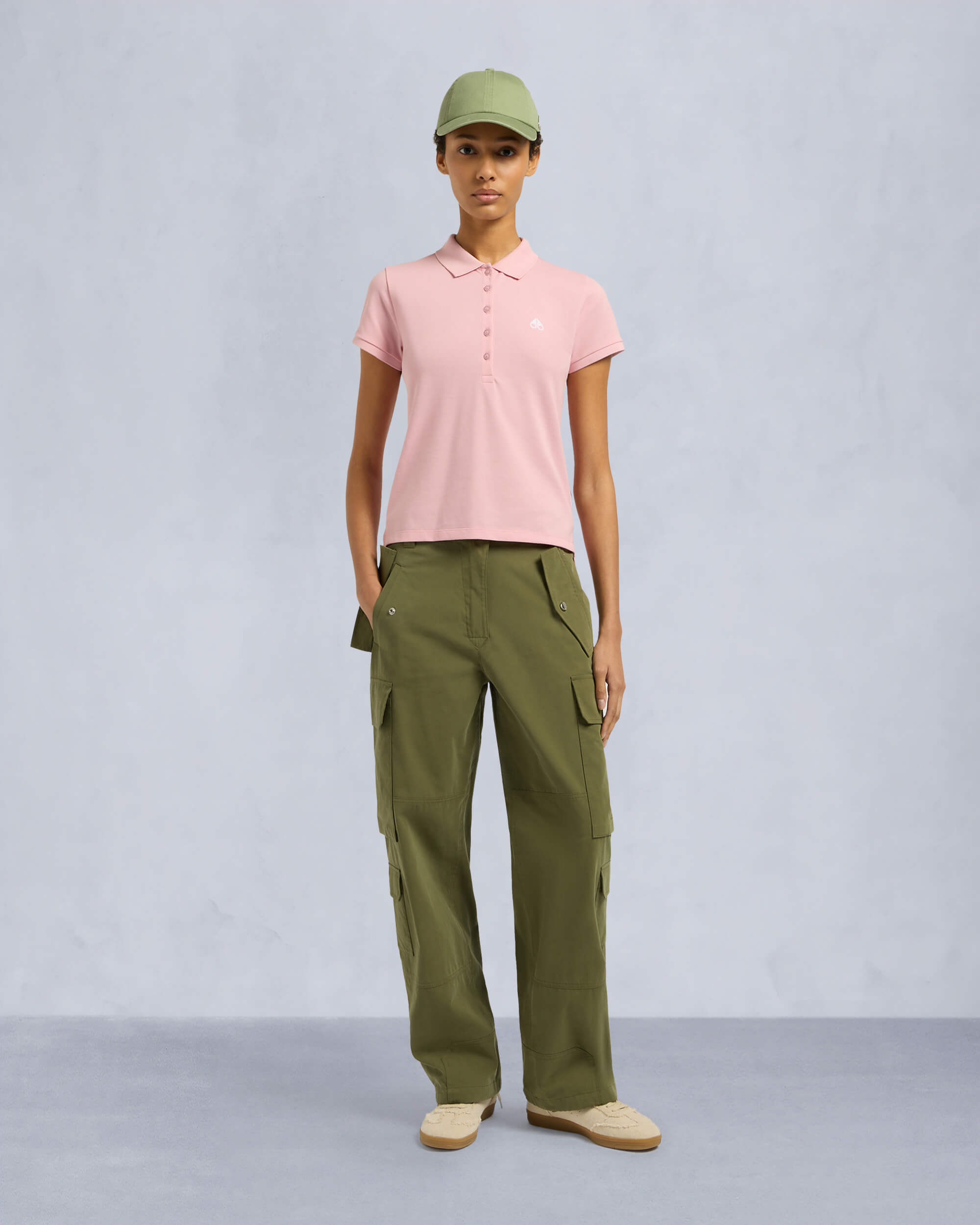 Moose Knuckles Womens Sherbrooke Polo ROSE M15LT710 Front Category