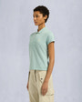 Moose Knuckles Womens Sherbrooke Polo TIDE M15LT710 Front