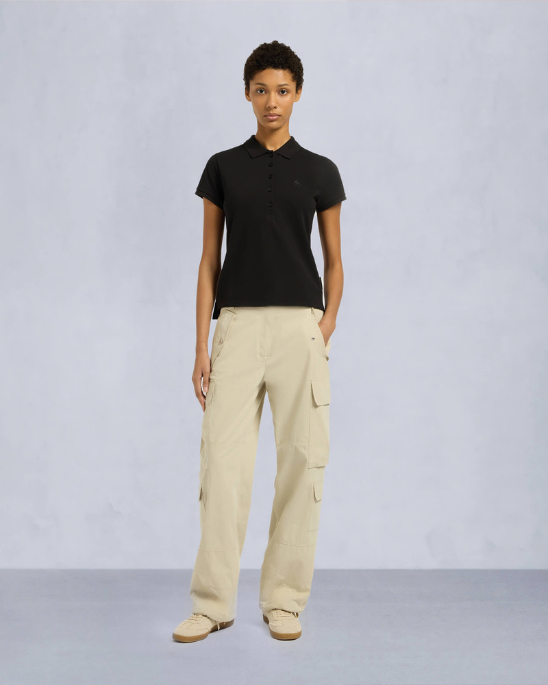 Moose Knuckles - M15LT710 - Sherbrooke Polo - WOMENS - Black - Front Category