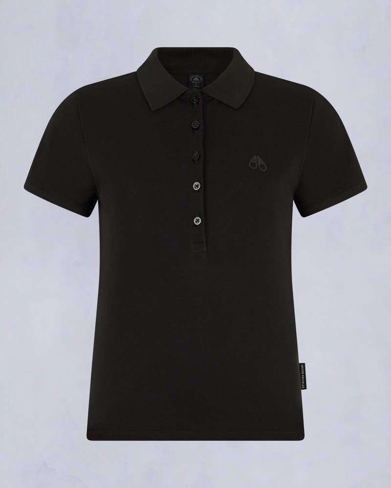 Moose Knuckles - M15LT710 - Sherbrooke Polo - WOMENS - Black - GM