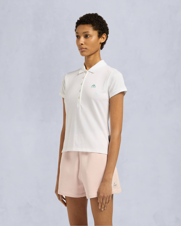 Moose Knuckles Womens Sherbrooke Polo Milky Way M15LT710 Front
