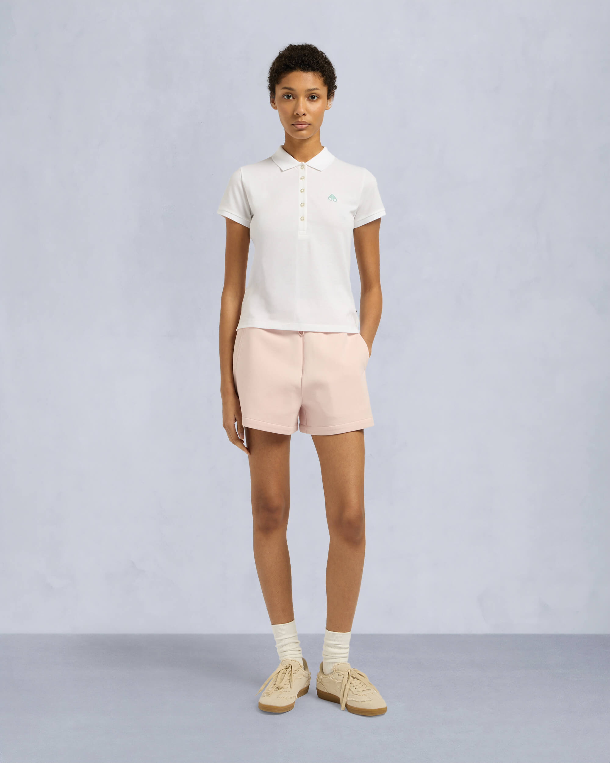 Moose Knuckles Womens Sherbrooke Polo Milky Way M15LT710 Front Category