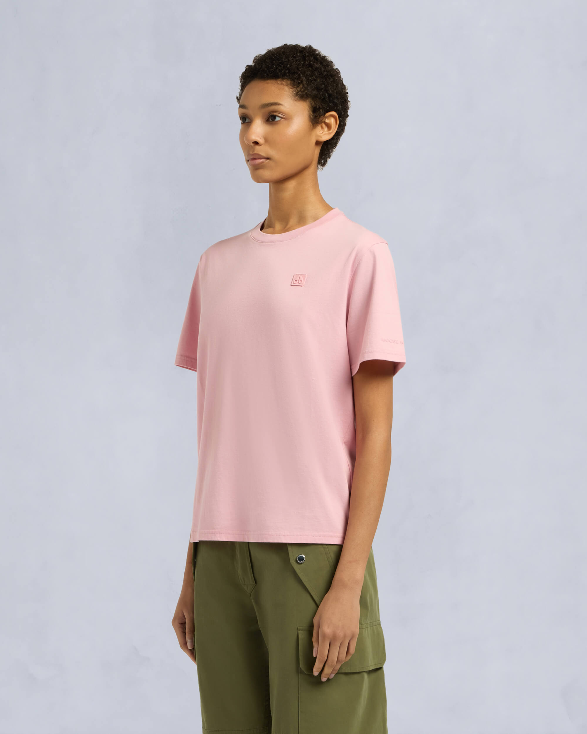 Moose Knuckles Womens Kate Tee ROSE M15LT718 Front