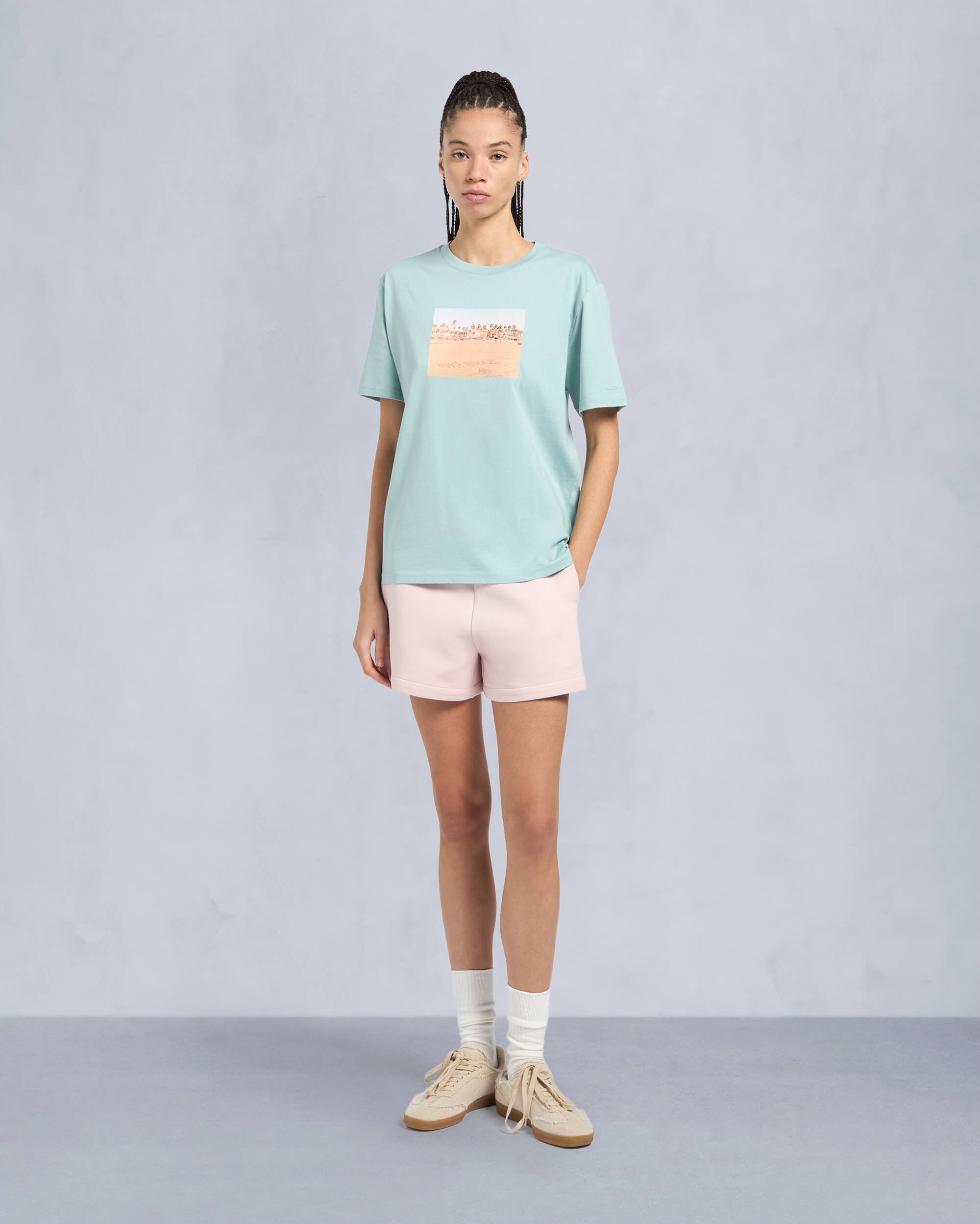 Moose Knuckles Womens Oka Polaroid Tee TIDE M15LT722 Front Category