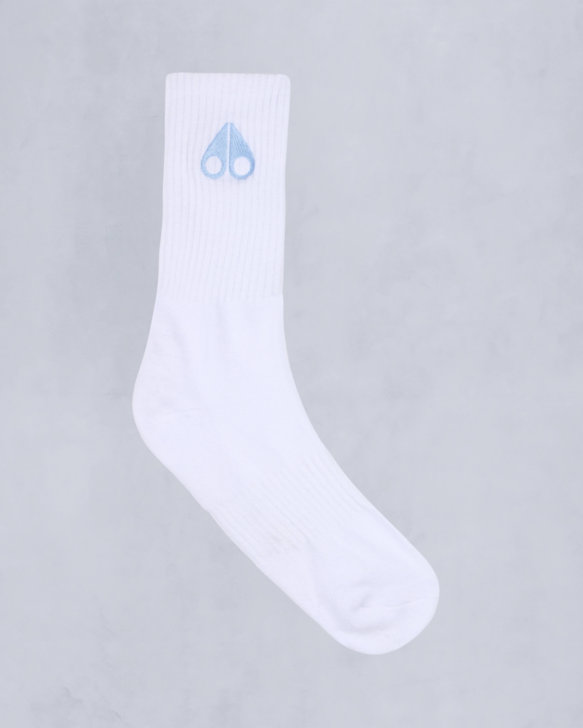 Moose Knuckles Accessories Logo Icon Socks WHITE W/SEA LOGO M15MA505 - GM