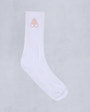 Moose Knuckles Accessories Logo Icon Socks WHITE W/ROSE LOGO M15MA505 - GM