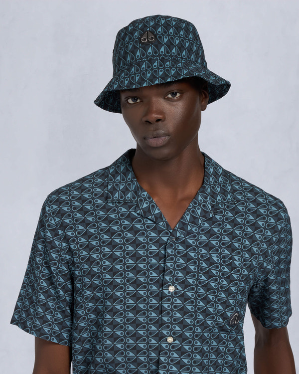 Moose Knuckles Accessories The Bay Bucket Hat NAVY COMBO M15MA538H2 Front