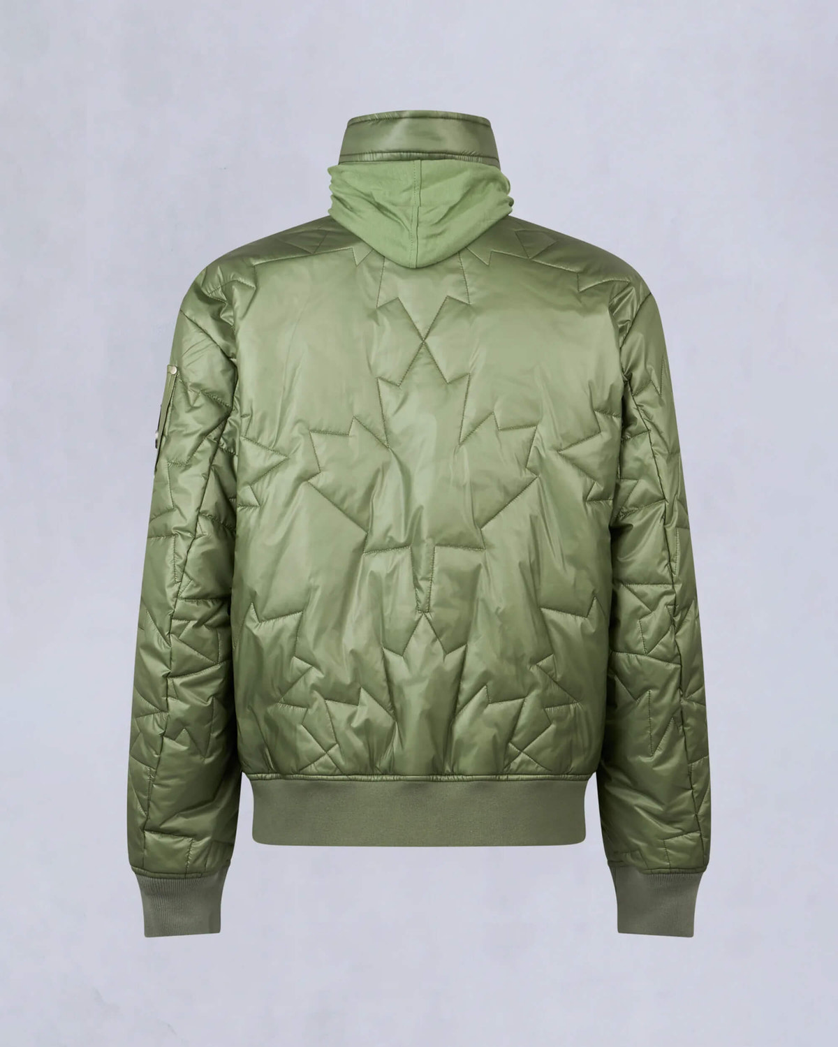 Moose Knuckles - M15MB050 - Leaf Quilt Bomber Jacket - MENS - KELP - Detail2