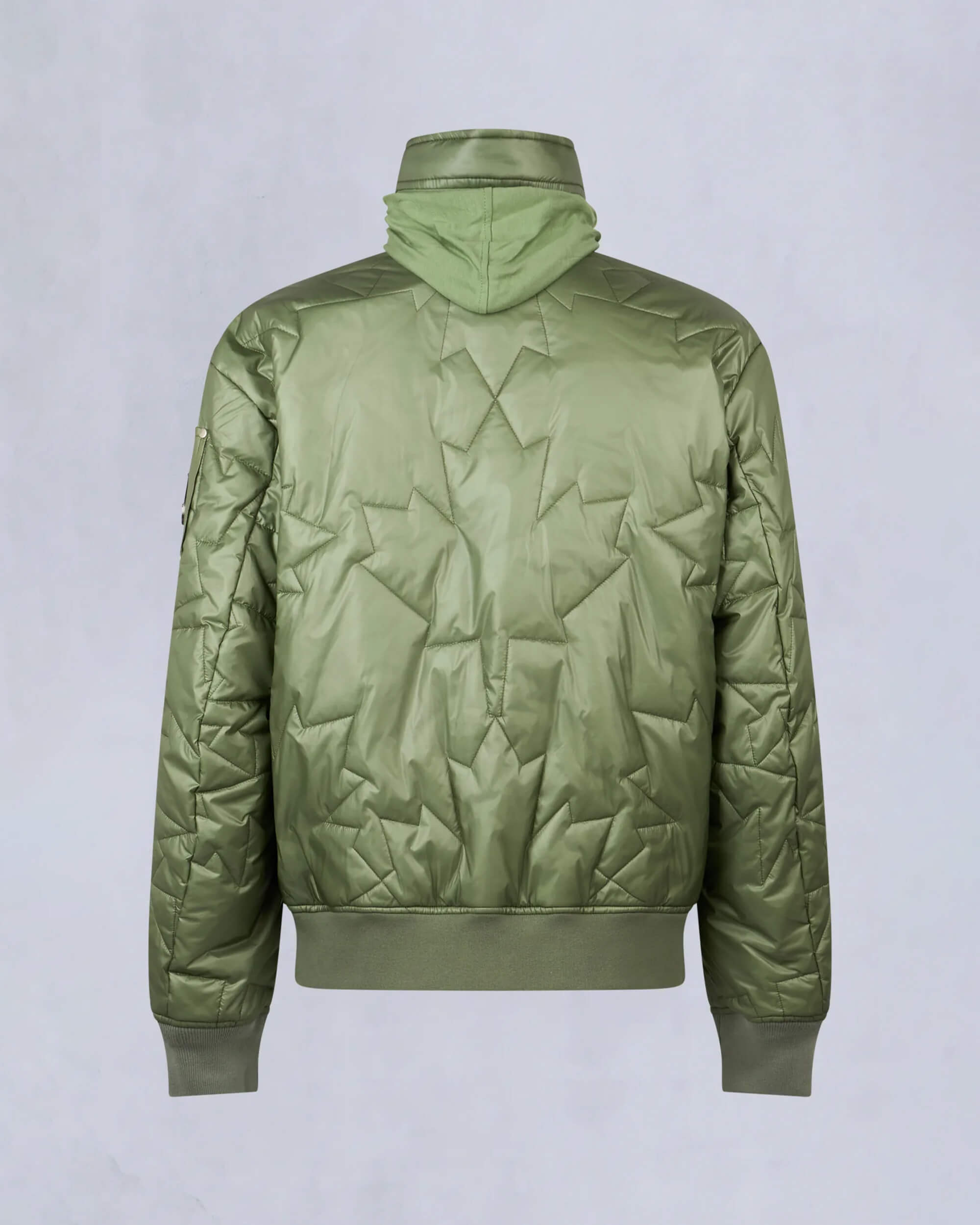 Moose Knuckles - M15MB050 - Leaf Quilt Bomber Jacket - MENS - KELP - Detail2
